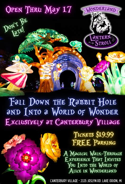 Wonderland Lantern Stroll – Canterbury Village – Lake Orion