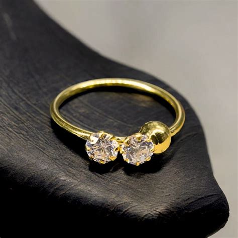 Buy Gold Nose Pins | Gold Nath at best Indian Prices Online – Karizma ...