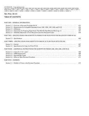 Fillable Online Revenue Procedure 1999-34 - Rules and specifications ...
