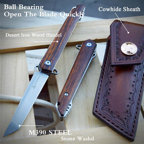 FORESAIL-Austria M390 Steel folding knife 4'' Pocket Knife mini Blade ...