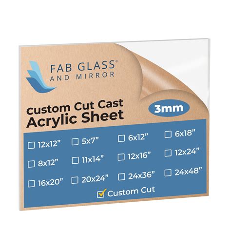 Custom Cut Plexiglass Sheet Cut To Size Clear Acrylic Sheet ...