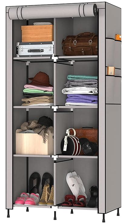 MY ARMOR 2-Door Foldable Wardrobe for Clothes, Multipurpose Cupboard ...