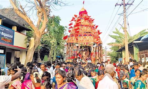நீடூர் பத்ரகாளி அம்மன் கோவிலில் தேரோட்டம் | Chariot procession at ...