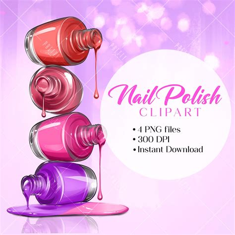 NAIL CLIPART, Nail PNG, Nail Polish Clipart, Nail Hand Clipart, Nail ...