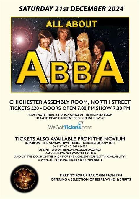 All About ABBA Christmas Special at The Chichester Assembly Room ...