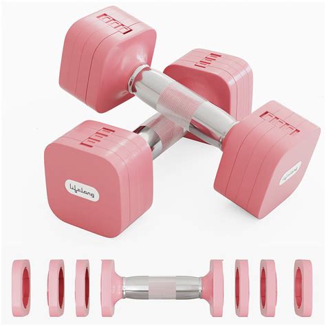 Lifelong Adjustable Dumbbells Set 2-5kg for Home Gym (Pink) – Lifelong ...
