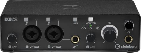 Steinberg IXO22 2x2 USB 2.0 24-Bit/192kHz Audio Interface With Cubase ...
