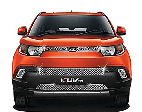 Carsaaz Bentley Type Front Chrome Grill For MAHINDRA KUV 100 Set of 3 ...