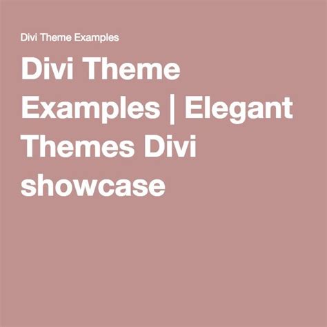 Image result for Divi Theme Examples