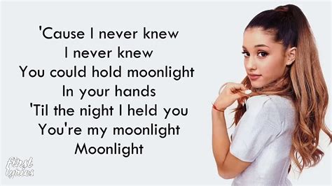 Ariana Grande - Moonlight - Lyrics - YouTube