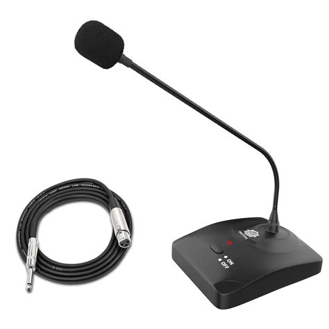 DIGIMORE Desktop Condenser Gooseneck Microphone 18" Podium Microphone ...