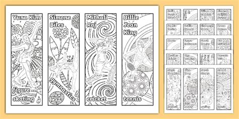 International Women's Day Women in Sport Bookmarks - Twinkl