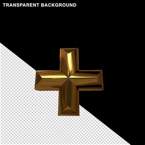 Symbole w złocie. symbol 3d | Plik PSD Premium