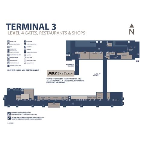 Phoenix Sky Harbor Airport Map (PHX) - Printable Terminal Maps, Shops ...