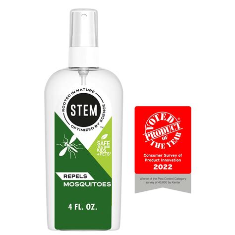 STEM Repels Mosquitoes, Insect Repellent Spray with Essential Oil, 4 fl ...