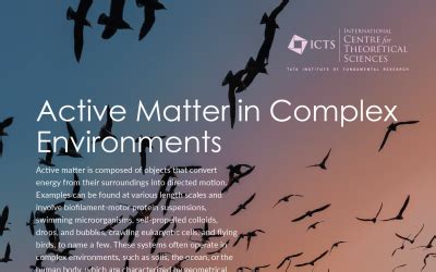 Active Matter in Complex Environments | ICTS