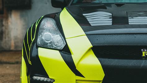 Download wallpaper 2560x1440 nissan gt-r, nissan, car, green, black ...