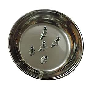 MAYAPURI Stainless Steel Agarbatti Stand with Plate | 5 Incense Sticks ...