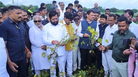 Maharashtra: Heavy Rains Devastate Marathwada Crops; CM Eknath Shinde ...