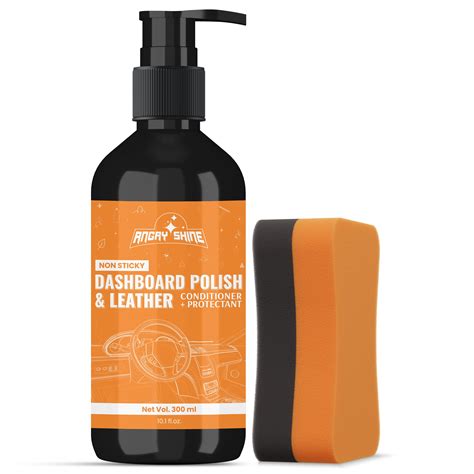 Angry Shine Car Dashboard Polish for Car Interior | Non sticky & Less ...