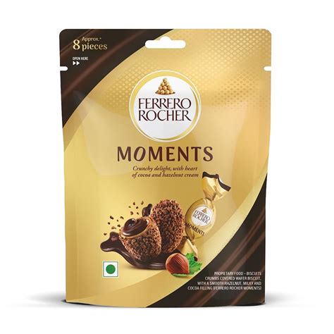 Ferrero Rocher Moments 8 pralines Chocolate Pcs 46.4 gm : Amazon.in ...