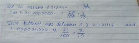 Find two rational number s of the form p/q between the numbers 0. ...
