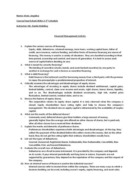 Financial Management PDF and Examples 的图像结果