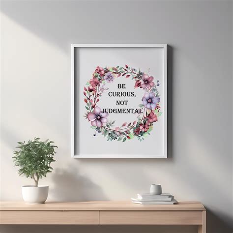 Ted Lasso Quote Print: Be Curious Not Judgmental - Inspirational Wall ...