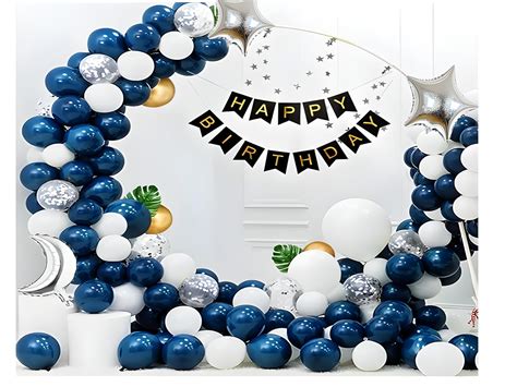 Party Pulse Birthday Decoration Items for Boys - Pack of 40, Metallic ...