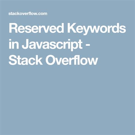 JavaScript KeyWords 的图像结果