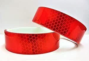 CARIZO Stickers Retro 25 mm Reflective Tape (30 ft, Red) : Amazon.in ...