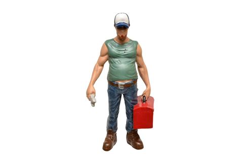 American Diorama 23812 Musclemen Tool Box Guy Figure For 1-18 Scale ...