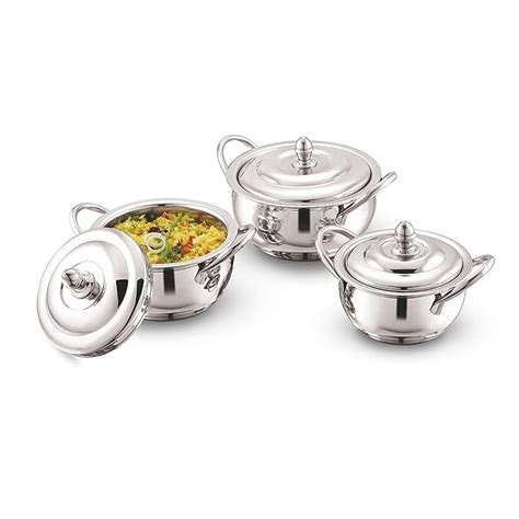 Buy Steelcraft Premium Stainless Steel Induction Compatible Cookware ...