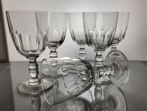Antique Wine Glasses, 1890s, Set of 6 for sale at Pamono