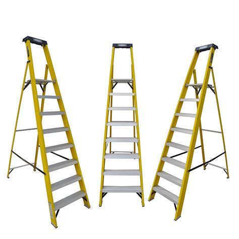 LADDERMAN Platform Type FRP Self Supported Foldable Electrical Shock ...