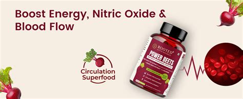Rooted Actives Power Beets 10:1 Beet Root Extract Capsules