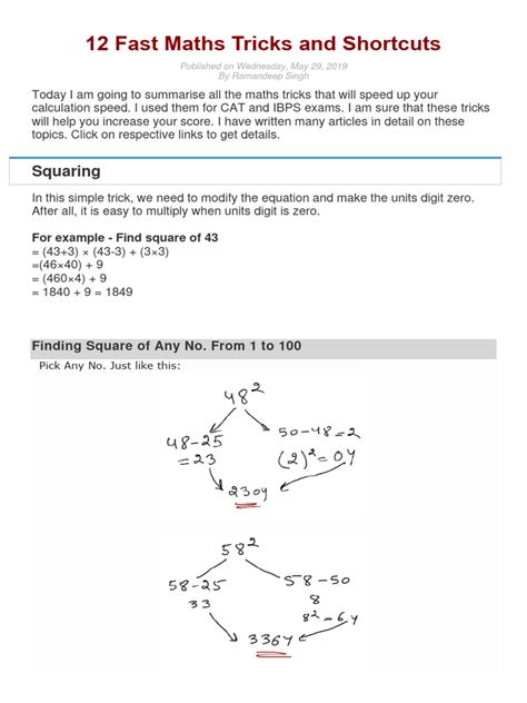 Image result for Class 12 Maths Tricks and Shortcuts
