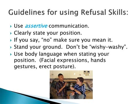 PPT - Mastering Peer Pressure: Refusal Skills Guide for Teens ...