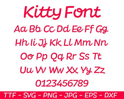 Hello Kitty Cursive Font
