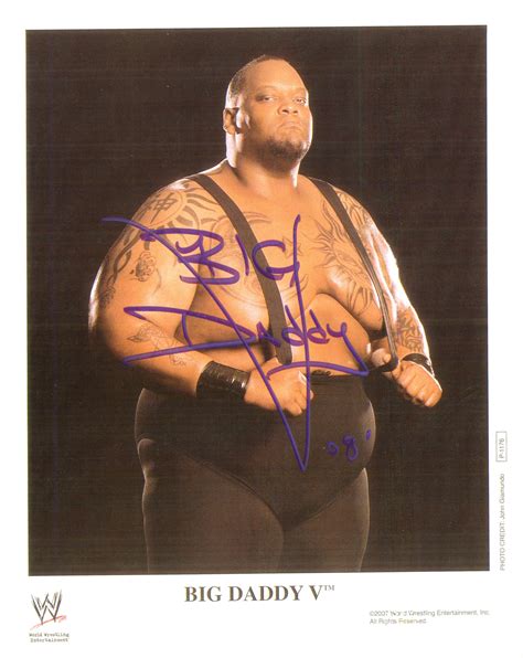 Big Daddy V signed 8x10 Photo – Signed By Superstars