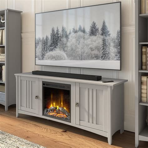 Buy Bush Furniture Salinas Electric Fireplace TV Stand for 70 Inch TV ...