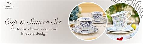 Vigneto Floral Orchid Bliss Cup and Saucer Set (Vintage Collection) for ...