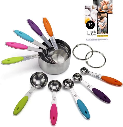 Amazon.com: Stainless Steel Measuring Spoons Set of 4 Piece Including 1 ...