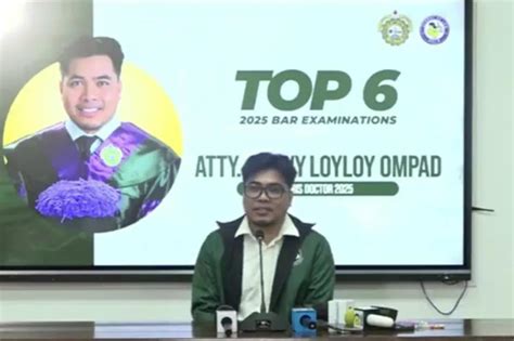 Cebuano ranks 6th in 2025 Bar exams, says he is a proud son of ...