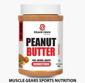 Muscle Gears Peanut Butter Unsweetened Crunchy 250g Protein Bars Price ...
