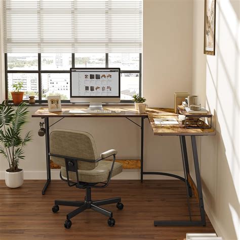 BANTI L Shaped Gaming Desk Computer Office Desk, 67 India | Ubuy