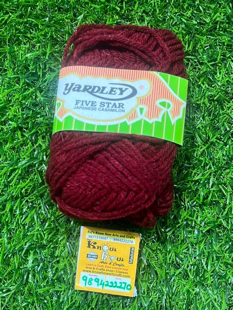 Maroon Woolen thread – KnowHowArtCraft
