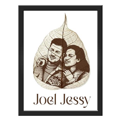 Premium Personalized Leaf Art Photo Frame 12x8 Inch | Not Original Leaf ...