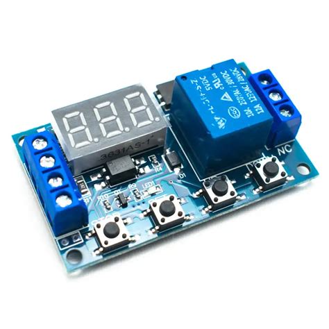 Timer Relay DC 6V-30V Single Channel Power Relay Module with Adjustable ...