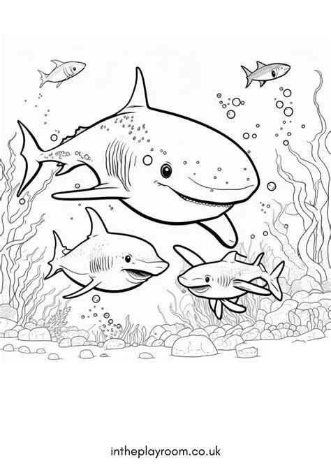 18 Free Printable Shark Coloring Pages For Kids - In The Playroom
